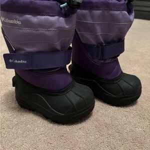 Columbia Toddler Purple Snow Boots; Toddler Size 6